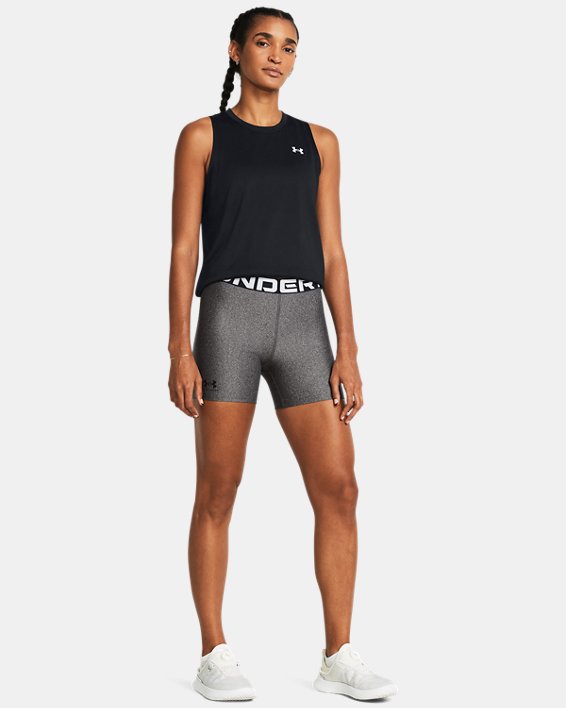 Women's HeatGear® Middy Shorts in Gray image number 2